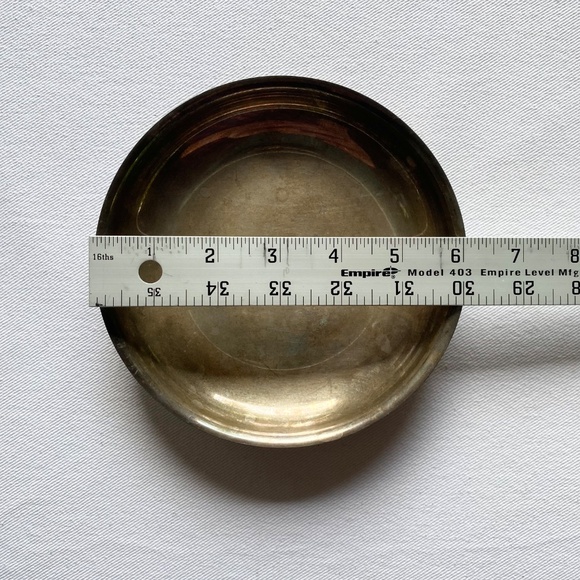 Vintage Oneida Silver Candy Nut or Coin Dish 6" Width MCM Cauldron Offering Bowl - Picture 3 of 7